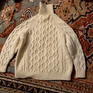 Woman’s traditional Irish sweater